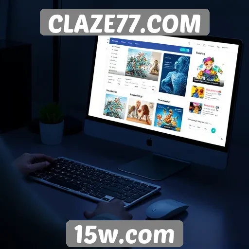 Recursos e funcionalidades do site CLAZE77
